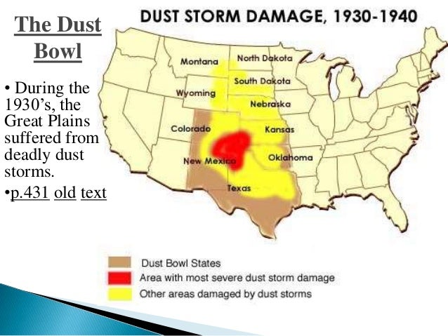 Реферат: The Dustbowl Of America In The 1930s